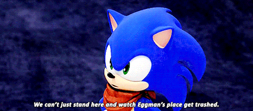 thefingerfuckingfemalefury:  brookietf: thefingerfuckingfemalefury:  “This is for all the times you stole my master emerald!”  Classic/Mobius’ and Sonic Boom’s animals just think humans are monsters judging from the only one they know of.   We