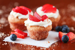  Strawberry Shortcake Doughnut Muffins  