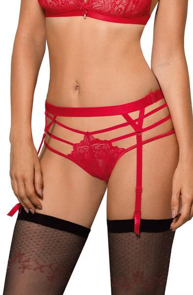 Red Suspenders | Red Garter Set