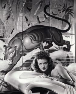 beatnikdaddio:  Simone Simon in a promotional photo for Cat People (Jacques Tourneur, 1942)