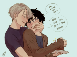 ceejles:HAPPY BIRTHDAY VIKTOR!!!!cake and