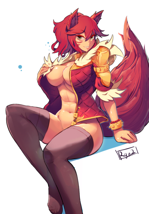 ryu2-art:  Vivian the wolf! (Commission for @clockworkmessenger) Patreon | Pixiv  ;9