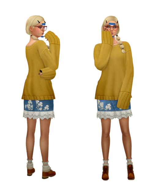 TS4 Maxis Match Lookbook #2 Skin / Face / Hair / Eyebrows / Eyes / NosemaskClothing - Fullbody Pin