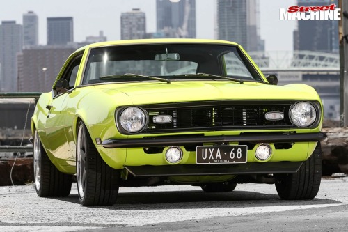 itsbrucemclaren:  speedxtreme: SUPERCHARGED LS3-POWERED 1968 CHEVROLET CAMARO    Furious!