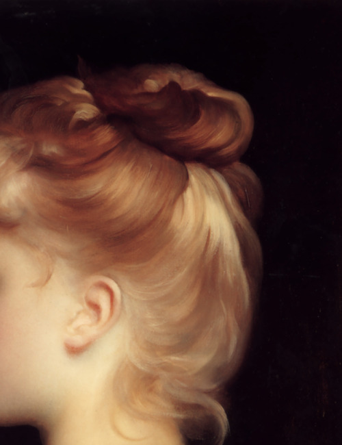 detailsofpaintings: Frederic Leighton, A Girl (detail) 19th  century