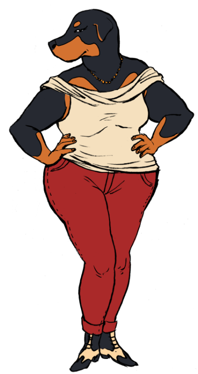 oh man what if i just spend the rest of the night drawing cute molosser girls whoops too late i am s