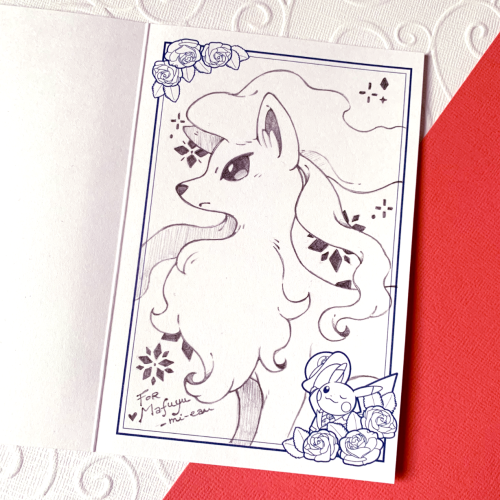 Drawings made on some greeting cards from the Pokemon Center London (that I visited last November)! 