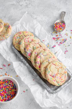 sweetoothgirl:Funfetti Sugar Cookie Ice Cream