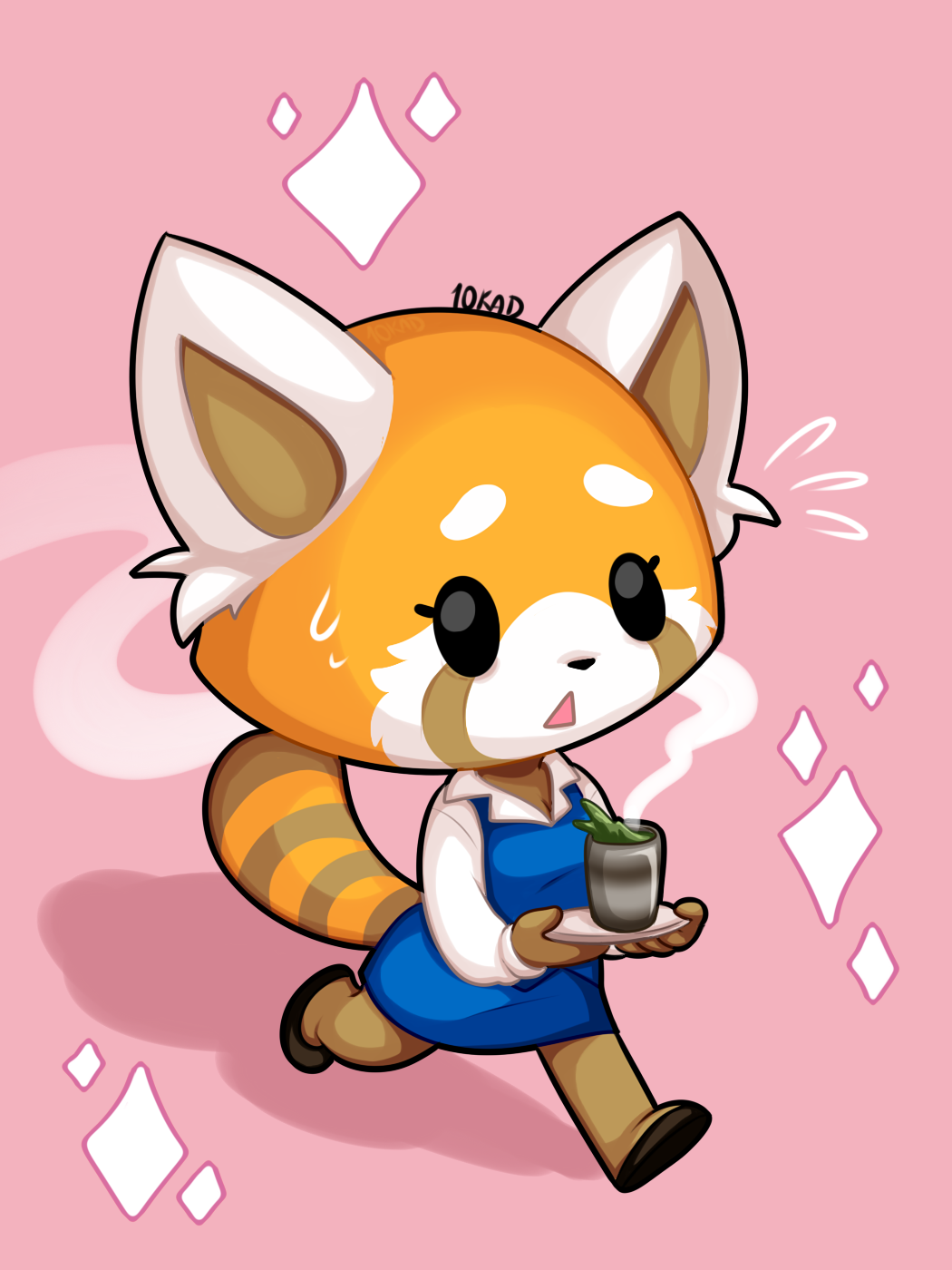 10kad: Me vi Aggretsuko y tenía que dibujarlos ^w^ c:
