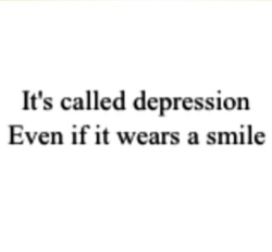 sad teens with happy faces