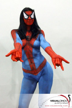 nerdybodypaint:  Spider-Woman 