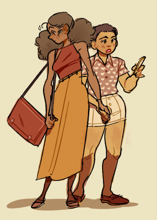 doemay:doodle of some girlfriends ♥