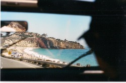 starmystic:  raysofthesun:  skateboardsandbooks:  Pacific Coast Highway en route to Tablerock Beach.  Laguna Beach, California. August, 2013.   my favorite drive in the world~  Looooove 