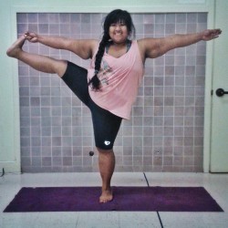 Big-Gal-Yoga:  Joy To The Yogis September Challenge Day 26  Hand To Big Toe (Variation)