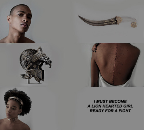 literature aesthetics: Zélie, Tzain, Inan and Amari from Children of blood and Bone