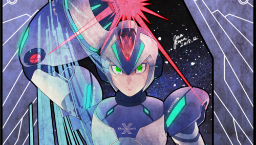 guutarand:Happy Anniversary MEGAMAN X 25th!!!!!!ZERO/Vesper　X/Lucifer