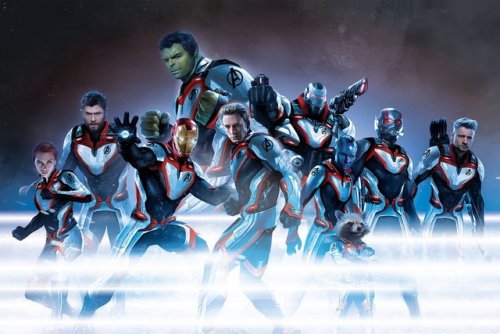 futurist: avengersfilm: Official new high-res Avengers: Endgame promo art features all the heroes in