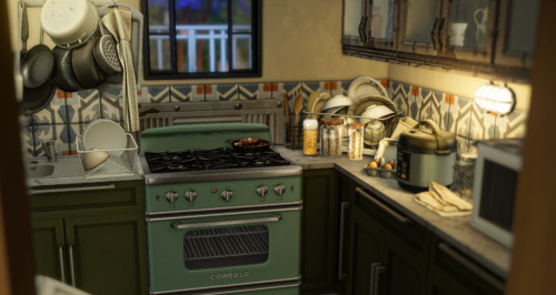 Homeboy With His Teeny-tiny Kitchen.