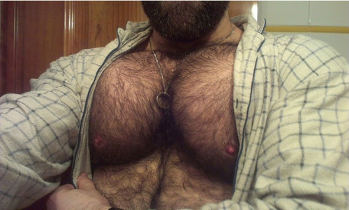 XXX Woah, it’s a good night for hairy chests. photo