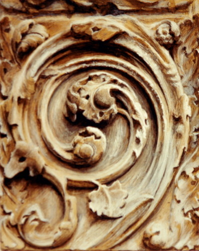 artist-john-ruskin: Spiral relief from the north transept door, Rouen Cathedral, 1882, John Ruskin