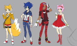 Pewpuupalace: Update With A Few More Characters! Added Knuckles, Amy And Rouge! Also