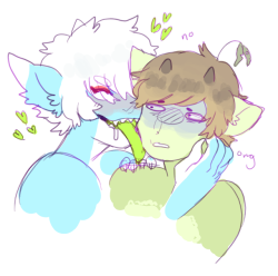 ghuro:  smallcubi feel like deon would not know how to kiss and sprout would be so grossed out