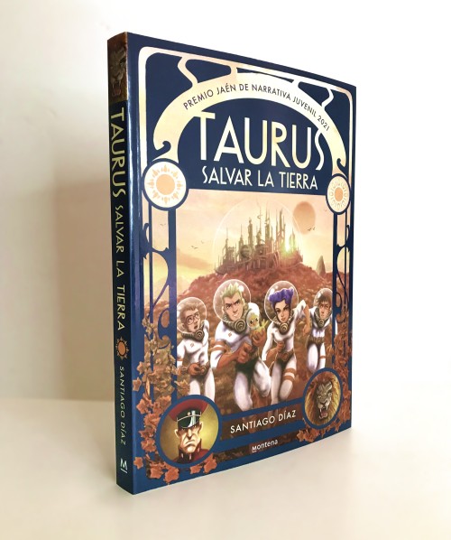  Ilustración de portada para la novela “Taurus, Salvar la Tierra”, escrita por Santiago 