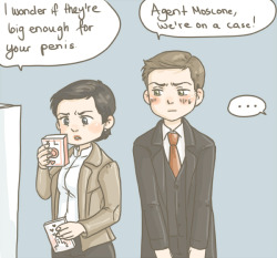 diminuel:  &ldquo;You said that we always had to be prepared!&rdquo; —  Anonymous asked you: psst. *shifty eyes* oblivious girl!cas shopping for condoms with clearly embarrassed dean. ;)   I bet Sam is laughing in the distance. 