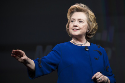 Amid comments about big data, Lean In, and innovation, former Secretary of State Hillary Clinton advised young women not to take criticism personally, but seriously. She also suggested it would be wise to “grow skin as thick as a rhinoceros."
Then...