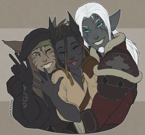 ♥Commission for a Patron of Rhel, Adrah, and Javert! Cuties!♥♥Thank you!♥