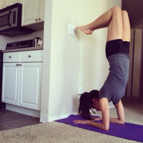 It’s nice to be challenged, humbled a wobbly every once in a while. Try adding a forearm stand