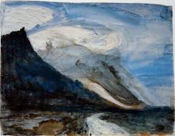 colourthysoul:  John Ruskin - Moonlight, Chamonix 