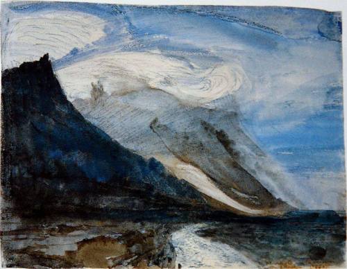 colourthysoul:  John Ruskin - Moonlight, Chamonix 