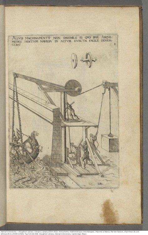 Errard, J. (Jean),1554-1610. Instruments mathematiques mechaniques, 1584.Typ 515.84.368Houghton Libr