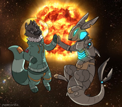 ottercola:Me and applecinnabun both have a seething hatred for the sun so we are in plot to DESTROY IT. We, The Shade Brigade, will launch into space and take out that dread lightbulb in the sky. We will do away with this hot, bright filth in search for