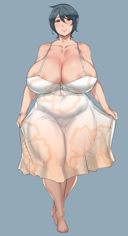 mr-ndc: Patreon Natsumi and Sundress Natsumi commission  Changed her hair a little since i last drew her. 