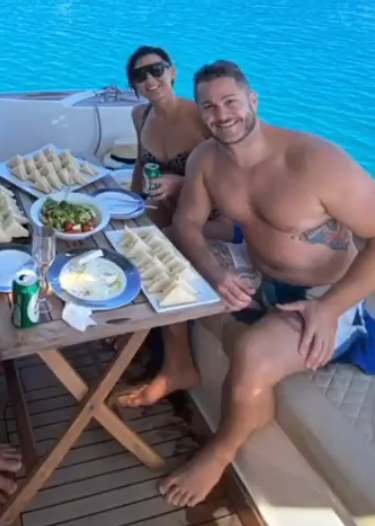 fat-male-celebrities:  Beautiful A. Armacost on holidays in Greece in september 2020Chubby and happy :)