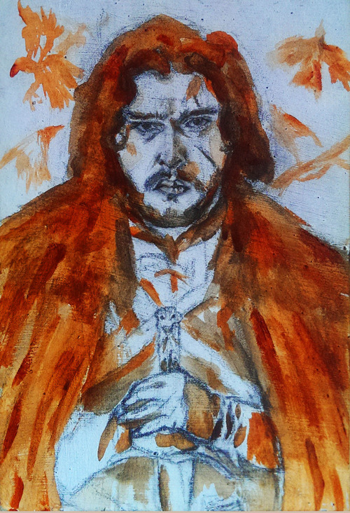Here Is Both The Underpainting And The Sketch, For The Jon Snow Painting. Enjoy!