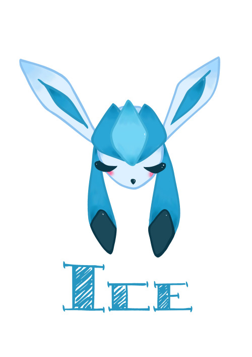 eeveelutions-and-friends:   What do you think about this work of mine? Glaceon is here <3 Go on my Redbubble Account 
