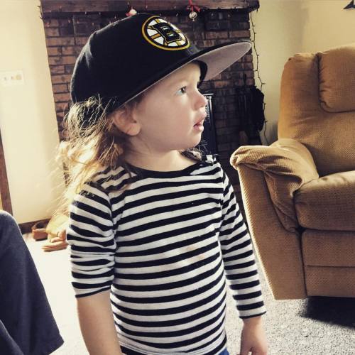 My name is Edie and I turned two years old last week. #niece #love #boston #bruins #family #birthday