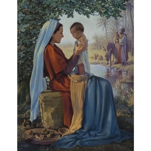 joyfullycatholic:  Sometimes it’s crazy to think that Jesus was a little baby who sat on Mary&