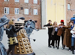 starparticles:Doctor Who cosplayers at Banzaicon 4: Time Travel Trouble!gif’ed from this video