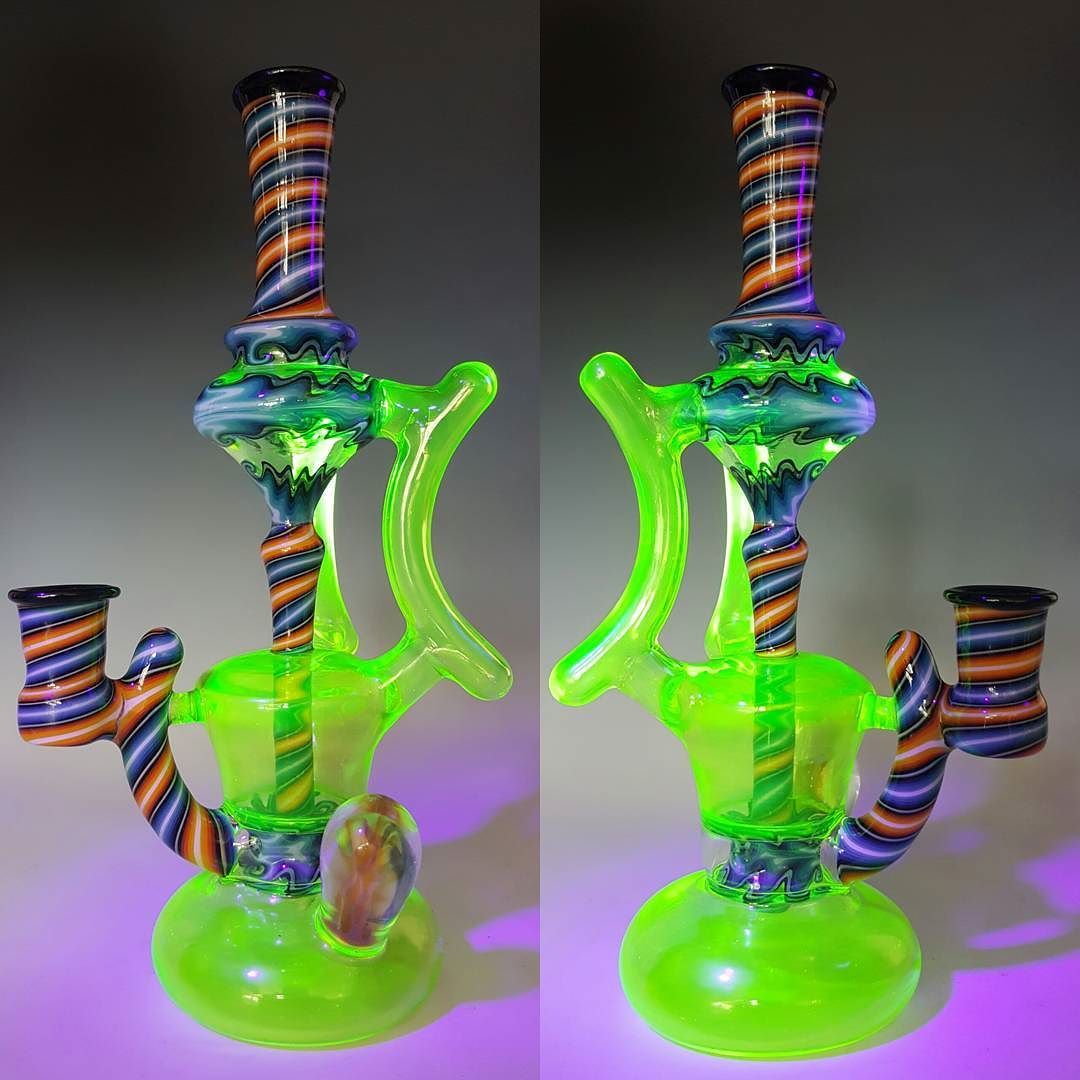 weedporndaily:  collab recycler with @blaisglass  by @n3rdglass