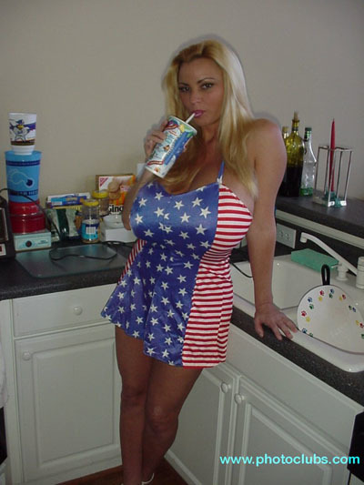 XXX thebiggesttits:those are some patriotic titties! photo