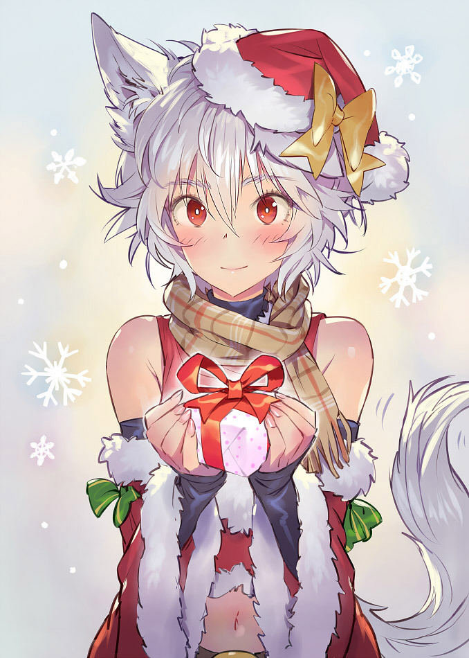 Merry Christmas! Wolf girl Inubashiri Momiji:... (25 Dec 2018)｜Random Anime  Arts [rARTs]: Collection of anime pictures
