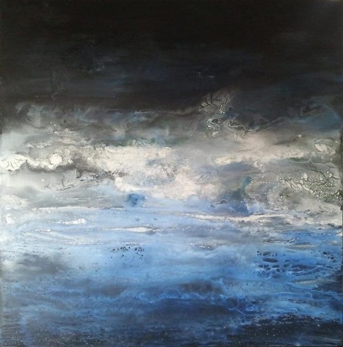 Aitor Renteria (Spanish, b. Bilbao, Spain) - Enbata (Storm)  Paintings: Resins and Acrylic Pigments 