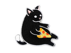 littlealienproducts:Pizza Cat Patch by  OhPlesiosaur