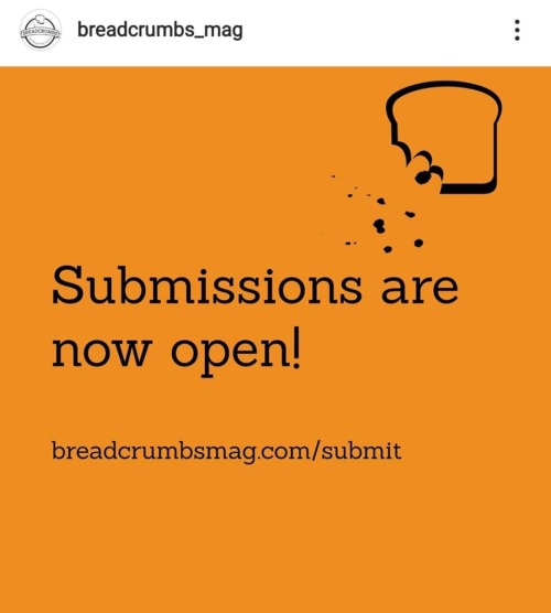 I’m currently guest editing @breadcrumbs_mag for creative nonfiction until 5/15! Works must be