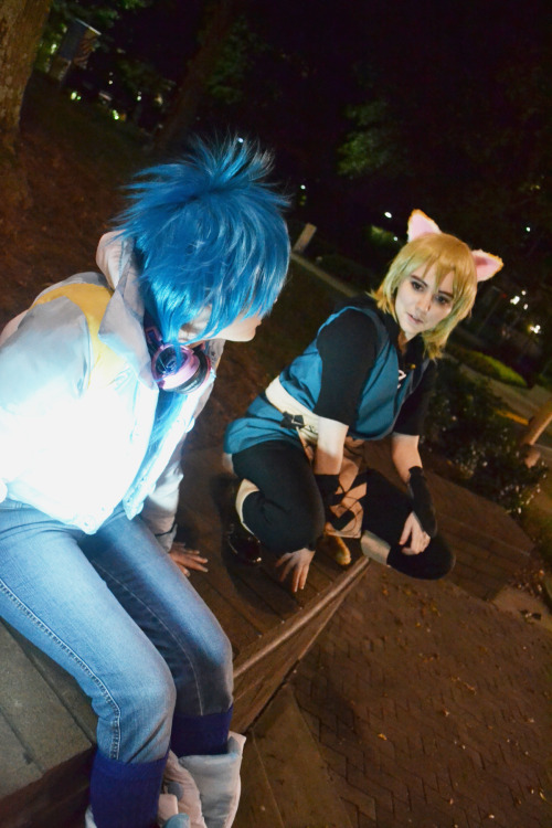 Nitro+Chiral Protagonists at Anime Weekend Atlanta 2014 Aoba Seragaki / Konoe / Photographer