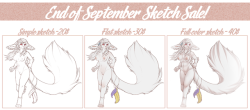 shadicreations:  -I have big plans for YCH’s in October, so I only have 5 slots for these highly discounted sketches. -Nude preferred, but simple clothes are okay, nothing complicated! -Single character only. Note me to snag a slot! This notice will